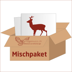 Mischpakete mit Rehfleisch: Braten, Schnitzel, Rehrücken, Geschnetzeltes, Ghacktes und mehr.