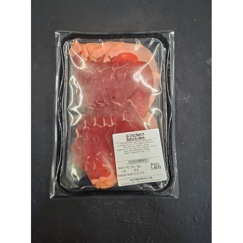 wildgenuss.ch: Wildschwein Rohschinken